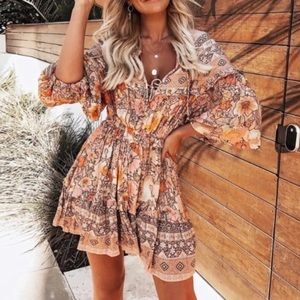 ZELDA- Bohemian Ruffle Dress